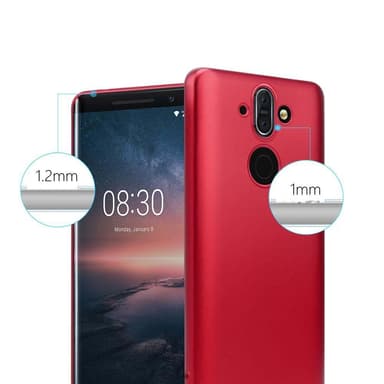 Nokia 8 Sirocco Suojakuori Kotelo (Punainen)