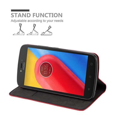 Motorola MOTO C Suojakuori Lompakkokotelo (Punainen)