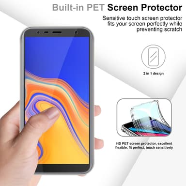 Samsung Galaxy J4 PLUS Suojakuori Cover (Läpinäkyvä)