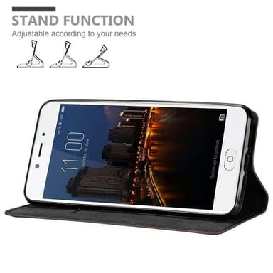 ZTE Nubia N2 Suojakuori Lompakkokotelo (Ruskea)