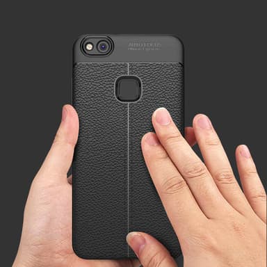 Huawei P10 LITE Suojakuori Case Cover (Musta)