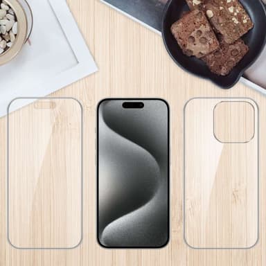 iPhone 15 PRO MAX Suojakuori Cover (Läpinäkyvä)
