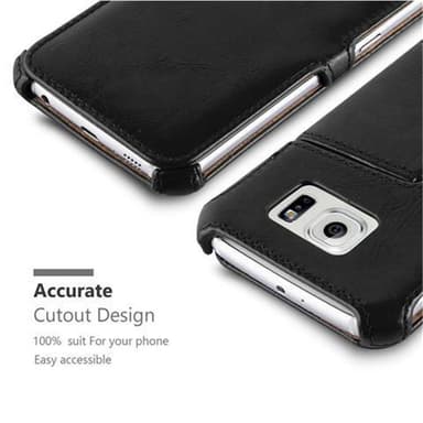 Samsung Galaxy S6 Suojakuori Lompakkokotelo (Musta)