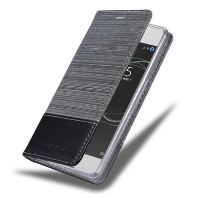 Sony Xperia XA1 Suojakuori Lompakkokotelo (harmaa)