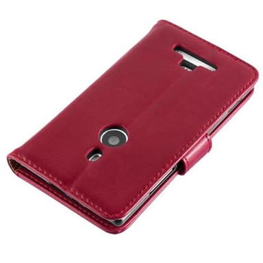 Nokia Lumia 925 Suojakuori Lompakkokotelo (Punainen)