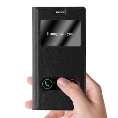 Lompakkokotelo Sony Xperia Z5 PREMIUM Case (Musta)
