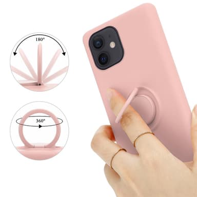 iPhone 12 MINI Suojakuori Kotelo (Vaaleanpunainen)