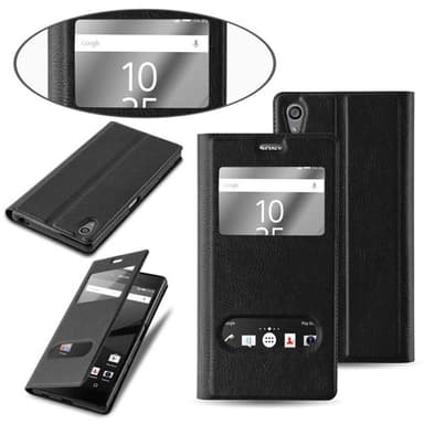 Lompakkokotelo Sony Xperia Z5 PREMIUM Case (Musta)