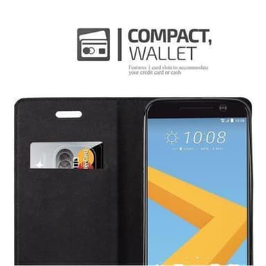 HTC ONE M10 Suojakuori Lompakkokotelo (Punainen)