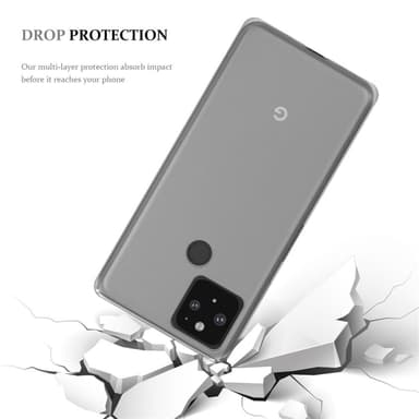 Google PIXEL 5 Suojakuori Kotelo (Läpinäkyvä)