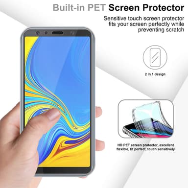 Samsung Galaxy A7 2018 Suojakuori Cover (Läpinäkyvä)