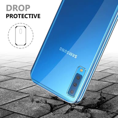 Samsung Galaxy A7 2018 Suojakuori Cover (Läpinäkyvä)