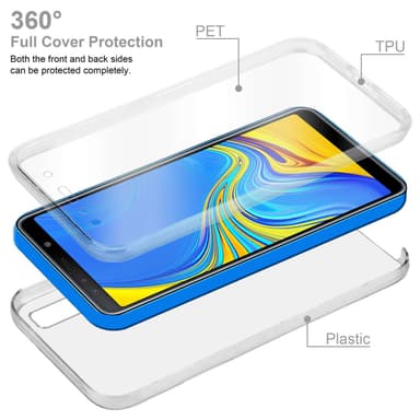 Samsung Galaxy A7 2018 Suojakuori Cover (Läpinäkyvä)