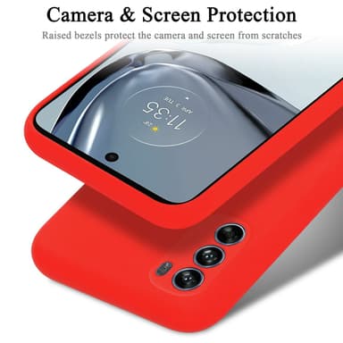 Motorola MOTO G62 5G Suojakuori Kotelo (Punainen)