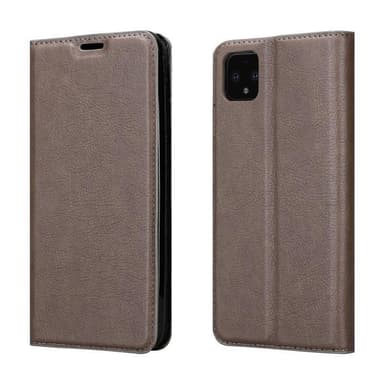 Google PIXEL 4 Suojakuori Lompakkokotelo (Ruskea)