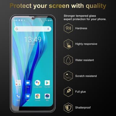 Oukitel C23 PRO 3x Suojakalvo Karkaistu lasi