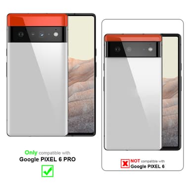 Google PIXEL 6 PRO Suojakuori Lompakkokotelo (Punainen)