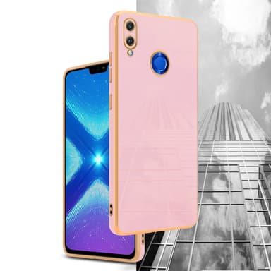 Honor 8X Suojakuori Case Cover (Vaaleanpunainen)