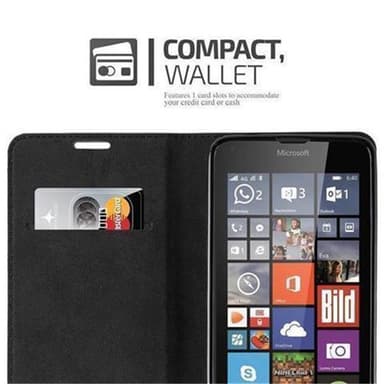 Nokia Lumia 640 Suojakuori Lompakkokotelo (Punainen)