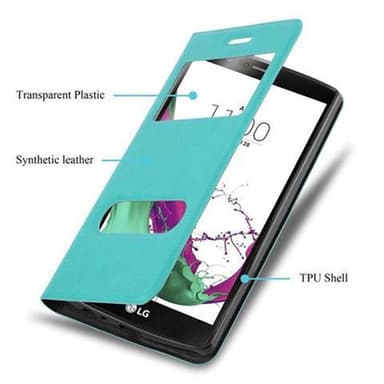 Lompakkokotelo LG G4 / G4 PLUS Case (Turkoosi)