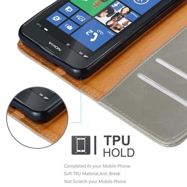 Nokia Lumia 520 / 521 Suojakuori Lompakkokotelo