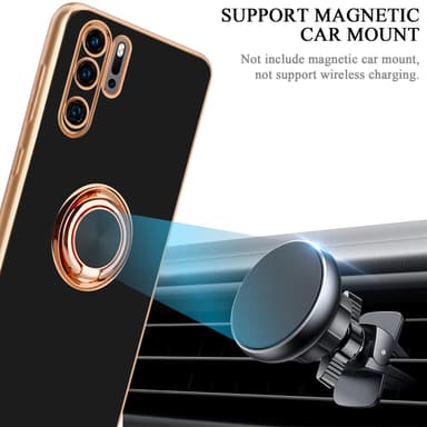 Huawei P30 PRO Suojakuori Kotelo (Musta)