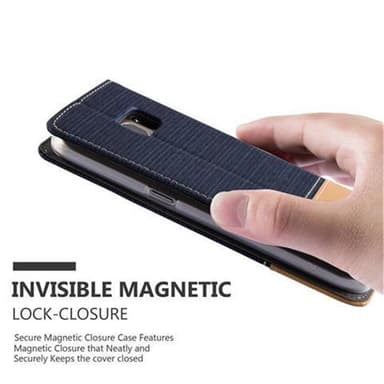Samsung Galaxy S7 Suojakuori Lompakkokotelo (Sininen)