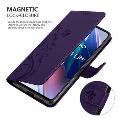 Oppo FIND X3 LITE Suojakuori Lompakkokotelo (Violetti)