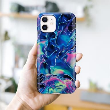 iPhone 12 / 12 PRO Suojakuori Lompakkokotelo (Sininen)