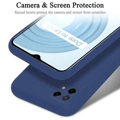 Realme C21 Suojakuori Kotelo Case (Sininen)