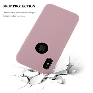 Suojakuori iPhone X / XS Kotelo (Vaaleanpunainen)