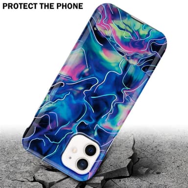 iPhone 12 / 12 PRO Suojakuori Lompakkokotelo (Sininen)