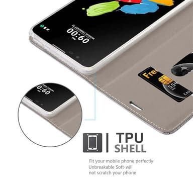 LG STYLUS 2 Suojakuori Lompakkokotelo (harmaa)