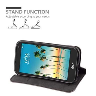 LG K3 2017 Suojakuori Lompakkokotelo (Ruskea)
