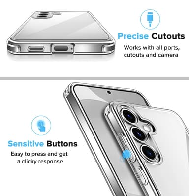 Samsung Galaxy S24 Plus Suojakuori Kotelo (Läpinäkyvä)