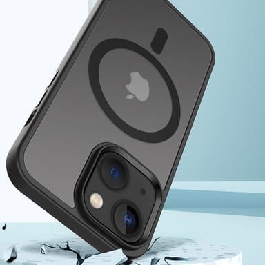 iPhone 13 Suojakuori Kotelo Magsafe kompatibel (Musta)