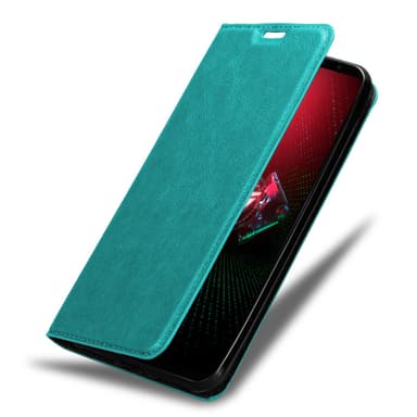 Asus ROG Phone 5 Suojakuori Lompakkokotelo (Turkoosi)