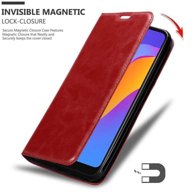 Honor 8A Suojakuori Lompakkokotelo (Punainen)