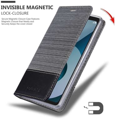 LG Q6 / G6 MINI Suojakuori Lompakkokotelo (harmaa)