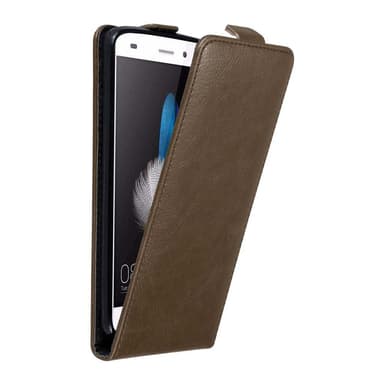 Huawei P8 LITE 2015 Suojakuori Lompakkokotelo (Ruskea)