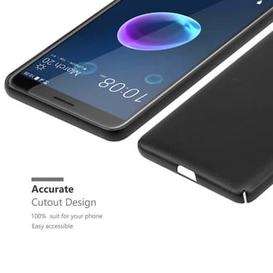 HTC Desire 12 Suojakuori Kotelo Cover (Musta)