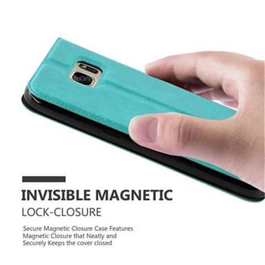 Lompakkokotelo Samsung Galaxy S7 Case (Turkoosi)