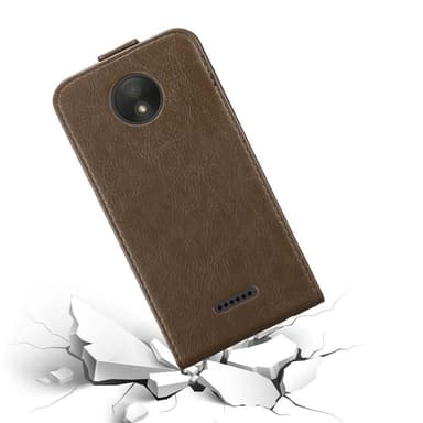 Motorola MOTO C PLUS Suojakuori Lompakkokotelo (Ruskea)