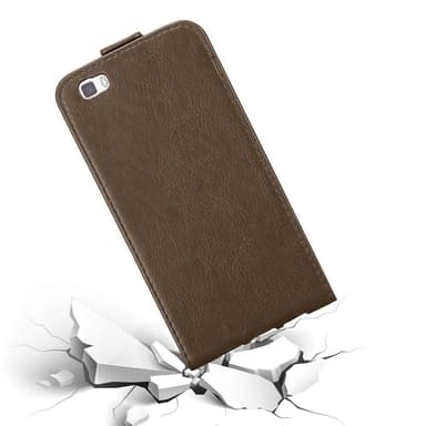 Huawei P8 LITE 2015 Suojakuori Lompakkokotelo (Ruskea)
