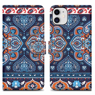 iPhone 11 Suojakuori Lompakkokotelo (Sininen)