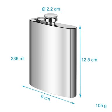 Lantiopullo ruostumattomassa teräspullossa 250ml