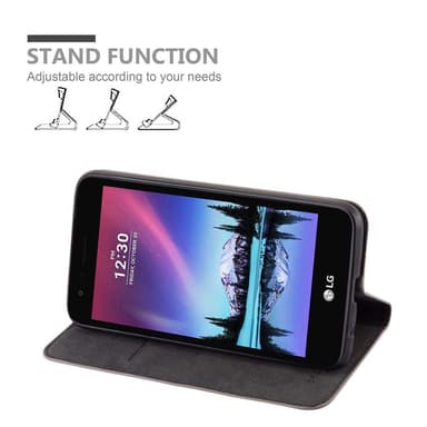 LG K4 2017 Suojakuori Lompakkokotelo (Ruskea)