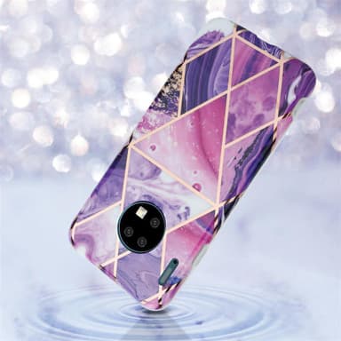 Huawei MATE 30 Suojakuori Lompakkokotelo (Violetti)