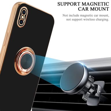 iPhone XS MAX Suojakuori Kotelo (Musta)