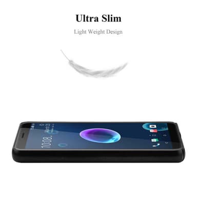 HTC Desire 12 Suojakuori Kotelo Cover (Musta)